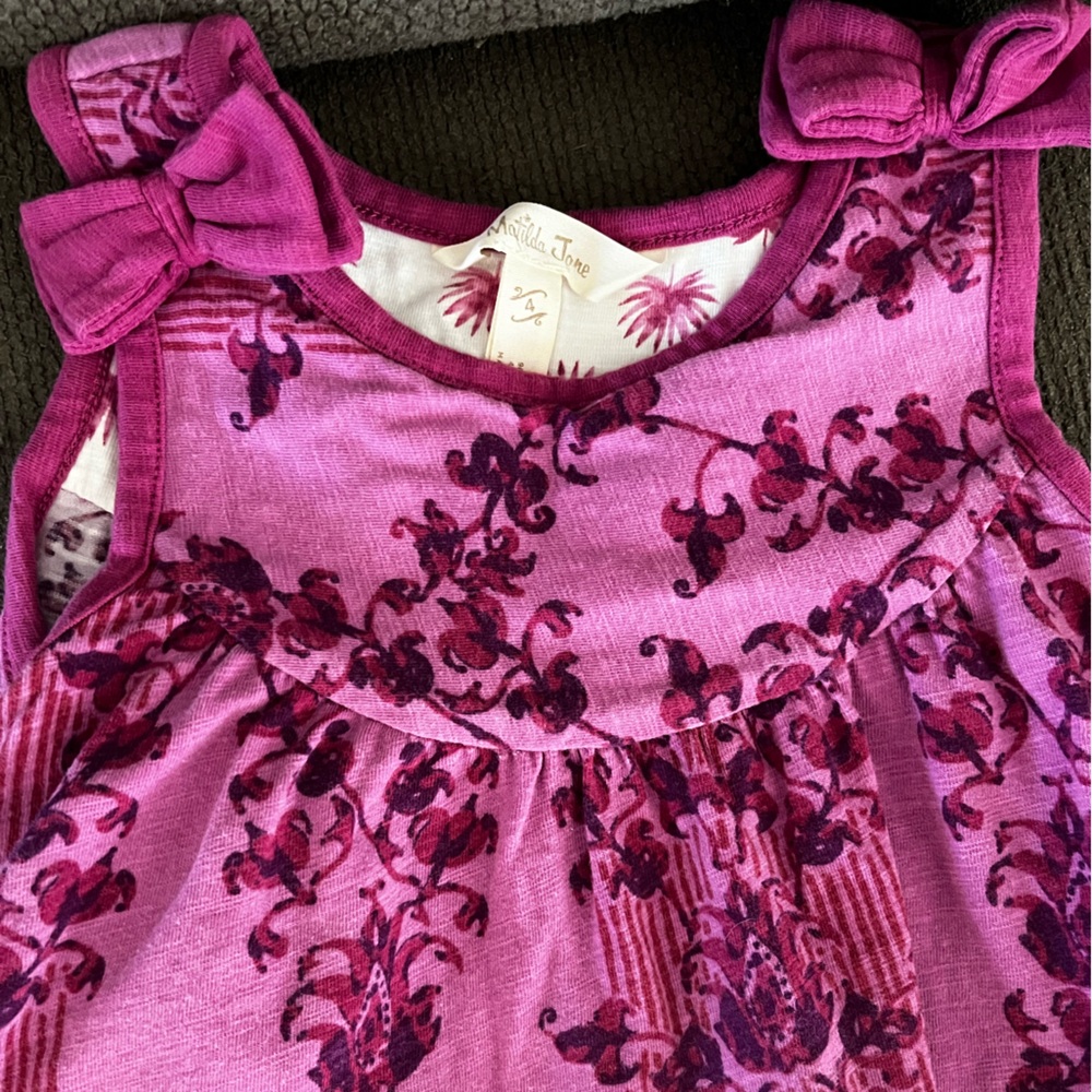 Tea Collection Pink Floral Dress